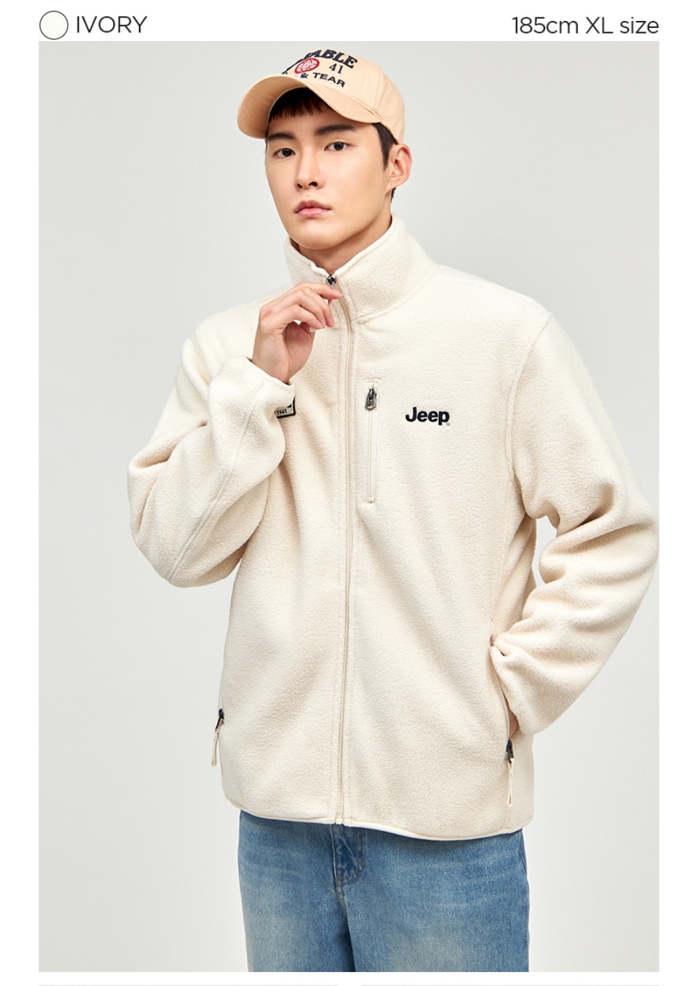 POLAR FLEECE HALF NECK ジャケット/ユニセックス/JQ5TZU191 POLAR FLEECE HALF NECK ジャケット/ユニセックス/JQ5TZU191