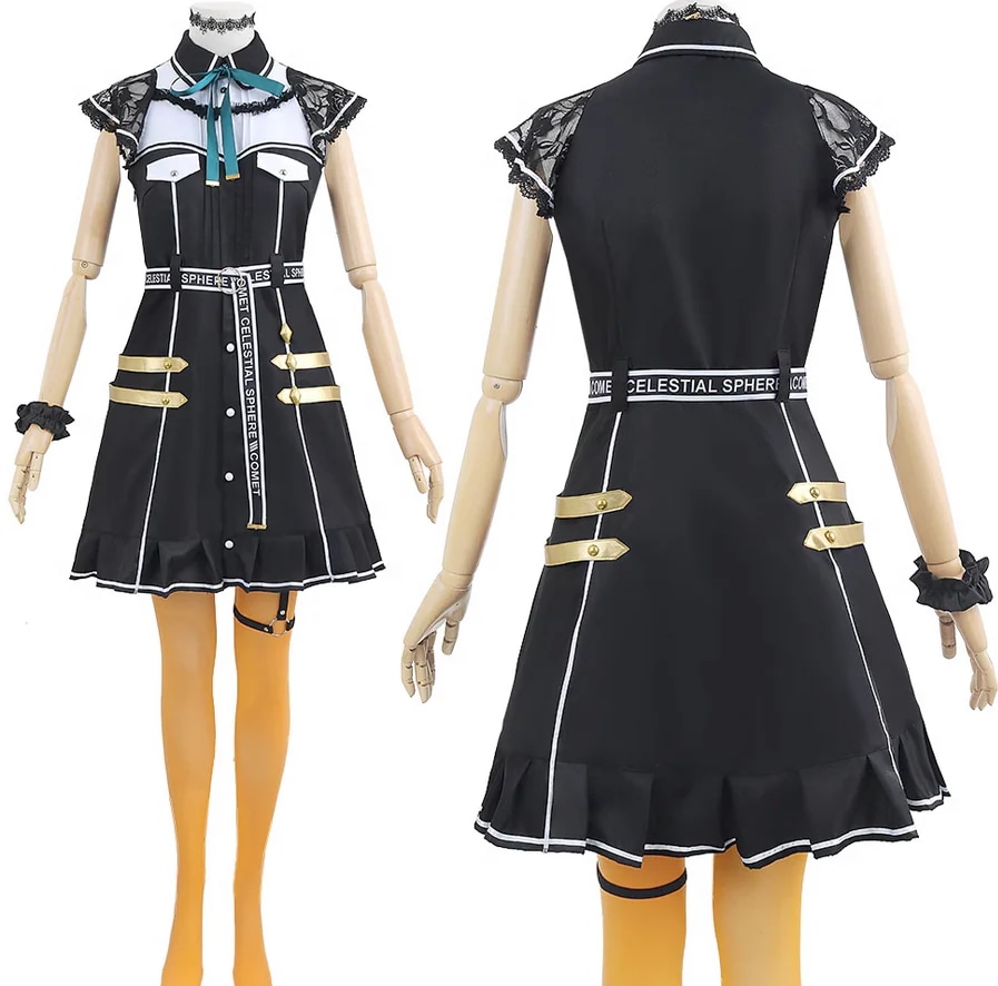 hololive 星街すいせい 普段着風 アイドル衣装 帽子付き 衣装 ウィッグ 靴 追加可 VTuber コスプレ ホロライブ バーチャルYouTuber すいちゃん 衣装 コスプレ