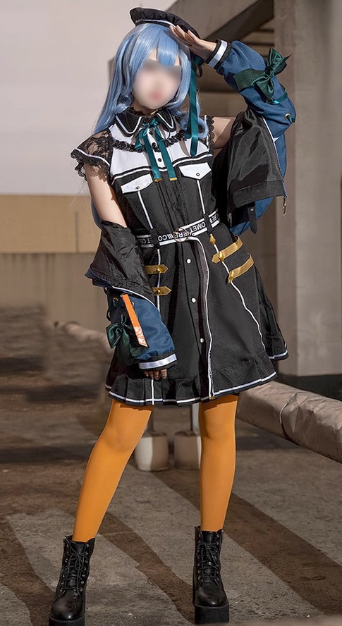 hololive 星街すいせい 普段着風 アイドル衣装 帽子付き 衣装 ウィッグ 靴 追加可 VTuber コスプレ ホロライブ バーチャルYouTuber すいちゃん 衣装 コスプレ