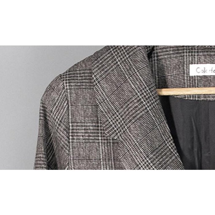 テーラードジャケット レディース ロングテーラードジャケット ノーカラージャケット 春秋アウター コ