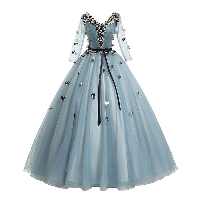 グレー/水色 カラードレス 二次会ドレス パーティードレス ウェディングドレス 演出舞台 発表会 演奏会用ドレス ロングドレス プリンセスライン ステージ衣装・二次会・花嫁衣裳にも グレー/水色 カラードレス 二次会ドレス パーティードレス ウェディングドレス 演出舞台 発表会 演奏会用ドレス ロングドレス プリンセスライン ステージ衣装・二次会・花嫁衣裳にも