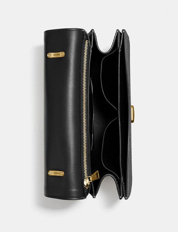 ALIE Shoulder Bag Black soft Pebbled Leather 3928 ALIE Shoulder Bag Black soft Pebbled Leather 3928