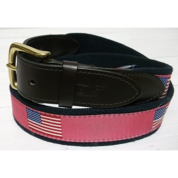 ヴィニヤードヴァインズ 本革製 レザー 布ベルト アメリカ製 ピンク vineyard vines VV4-054 ヴィニヤードヴァインズ 本革製 レザー 布ベルト アメリカ製 ピンク vineyard vines VV4-054