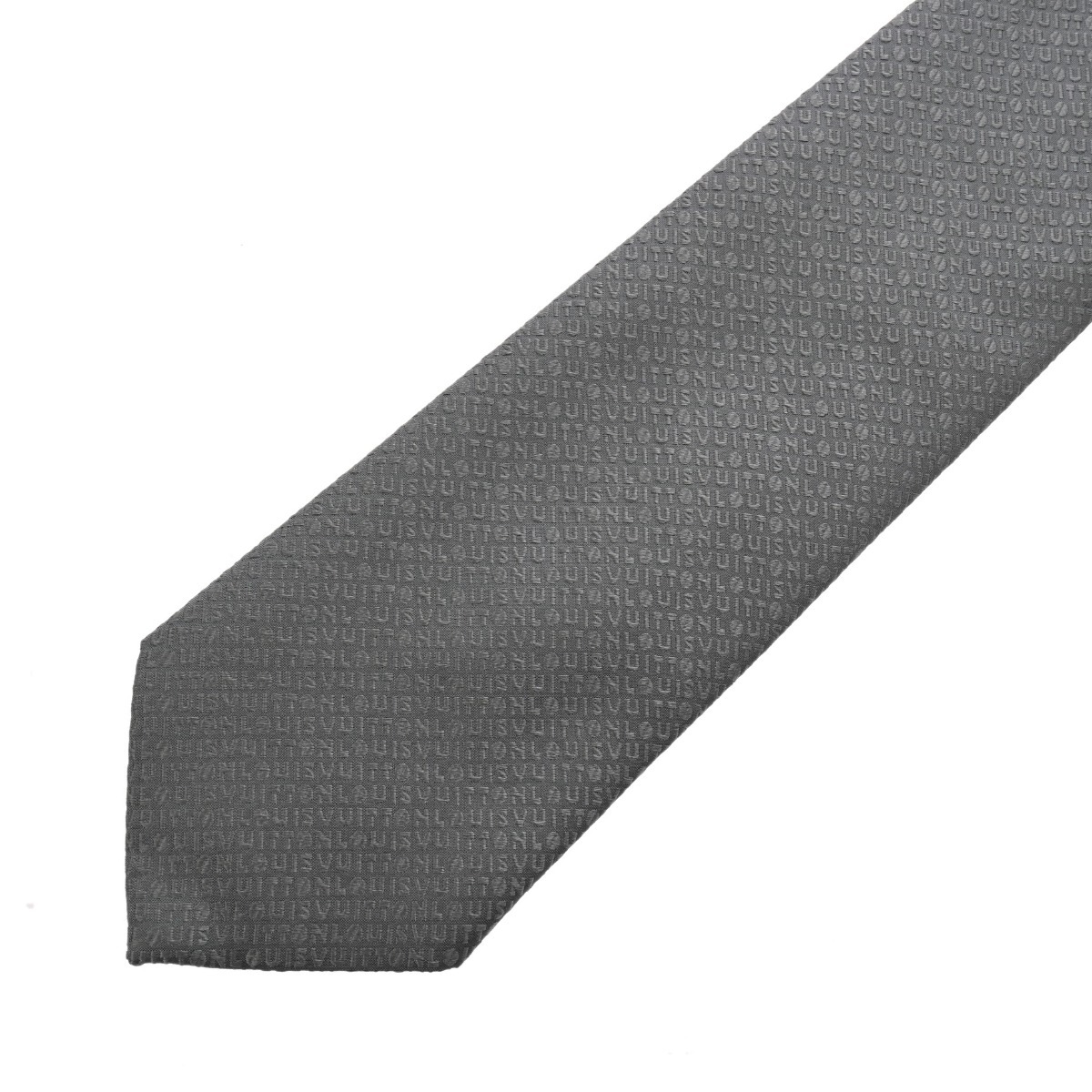 ロゴ グレー メンズ シルク100% ネクタイ Aランク 中古 銀蔵 ロゴ グレー メンズ シルク100% ネクタイ Aランク 中古 銀蔵