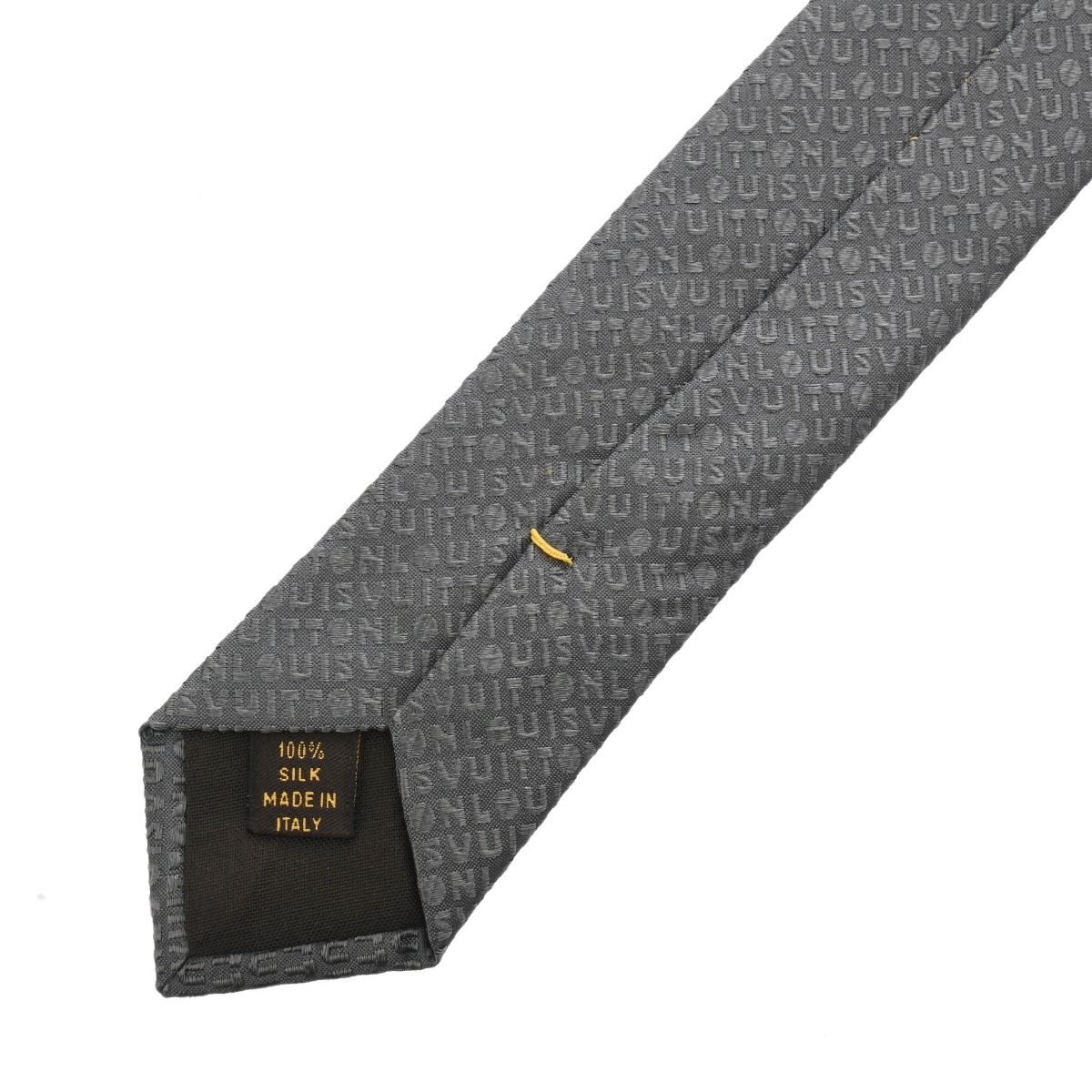 ロゴ グレー メンズ シルク100% ネクタイ Aランク 中古 銀蔵 ロゴ グレー メンズ シルク100% ネクタイ Aランク 中古 銀蔵