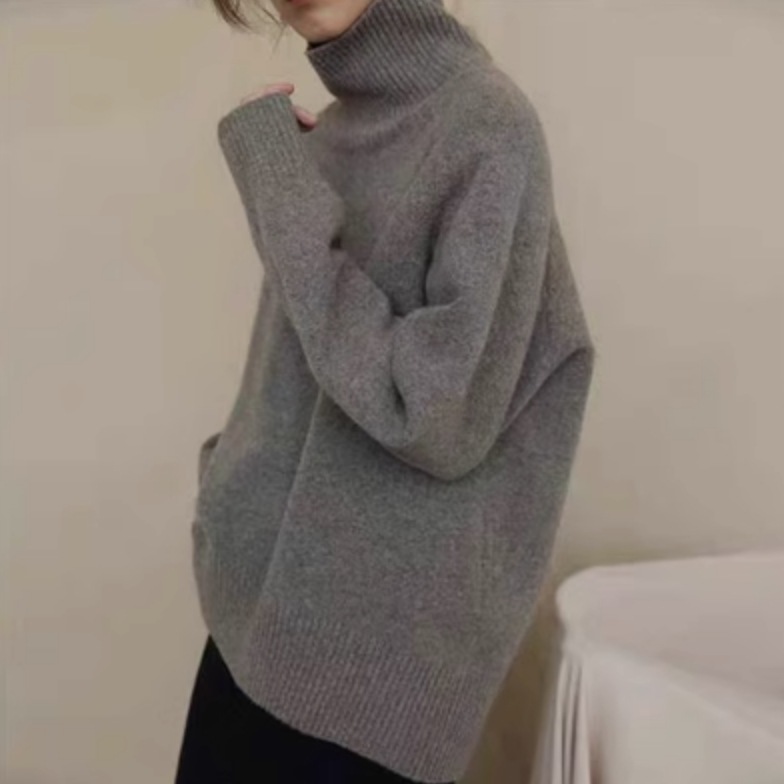 トップス カットソー ニットソー セーター 袖あり 長袖 タートルネック かわいい 大人可愛い きれいめ シンプル カジュアル 大人 上品 おしゃれ お洒落 大人女子 こなれ感 個性的 主役級 存在感