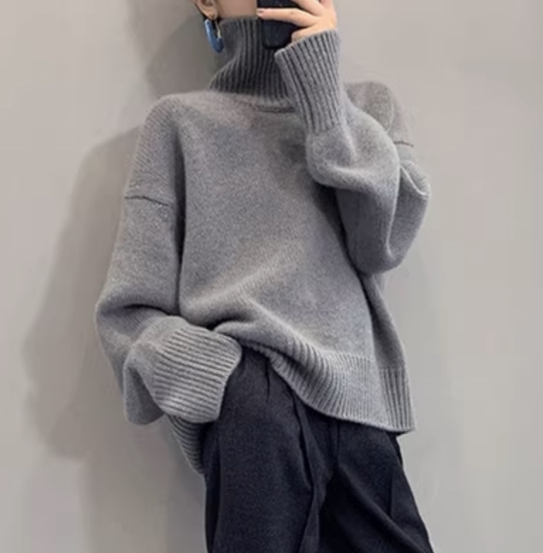 トップス カットソー ニットソー セーター 袖あり 長袖 タートルネック かわいい 大人可愛い きれいめ シンプル カジュアル 大人 上品 おしゃれ お洒落 大人女子 こなれ感 個性的 主役級 存在感
