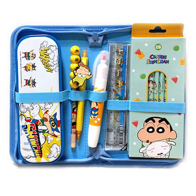 Qoo10] クレヨンしんちゃんウラ文具セット(ランダ : 文具