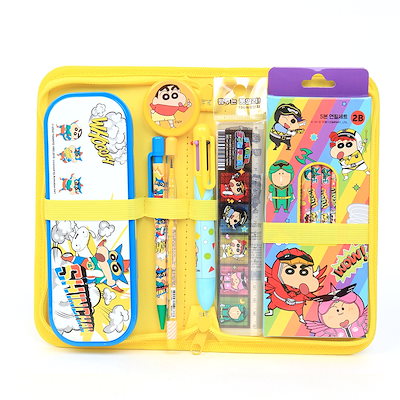 Qoo10] クレヨンしんちゃんウラ文具セット(ランダ : 文具
