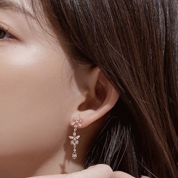 ブリング レディース ピアス・イヤリング アクセサリー Gold Plated Sterling Silver Shimmering Ear Cuffs Qoo10] ウィングブリング [IU着用]花の咲く日イヤリング&frasl;イヤリ