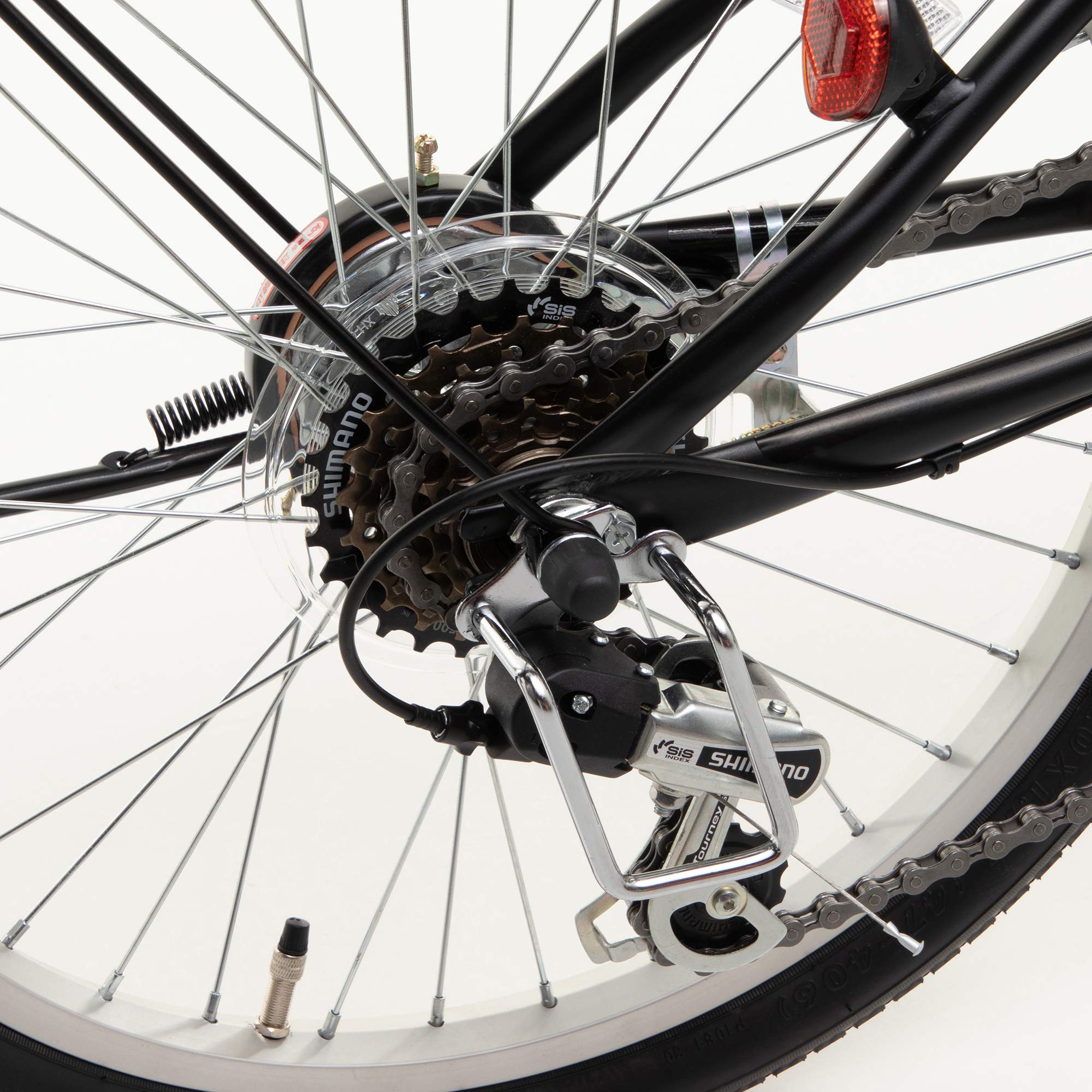 キャプテンスタッグ(CAPTAIN STAG) Oricle オリクル 20インチ 折りたたみ自転車 [シマノ6段変速/バッテリーライト/ワイヤー錠/前後泥よけ] 標準装備 FDB206 【マットブラ