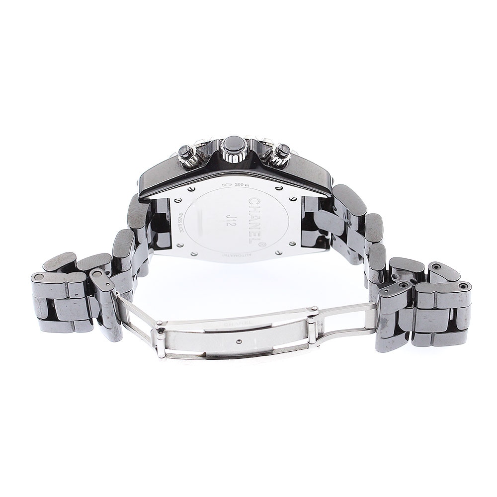 シャネル CHANEL H2419 J12 クロノグラフ 9Pダイヤ 自動巻き メンズ 良品 保証書付き_878643【中古】 シャネル CHANEL H2419 J12 クロノグラフ 9Pダイヤ 自動巻き メンズ 良品 保証書付き_878643【中古】