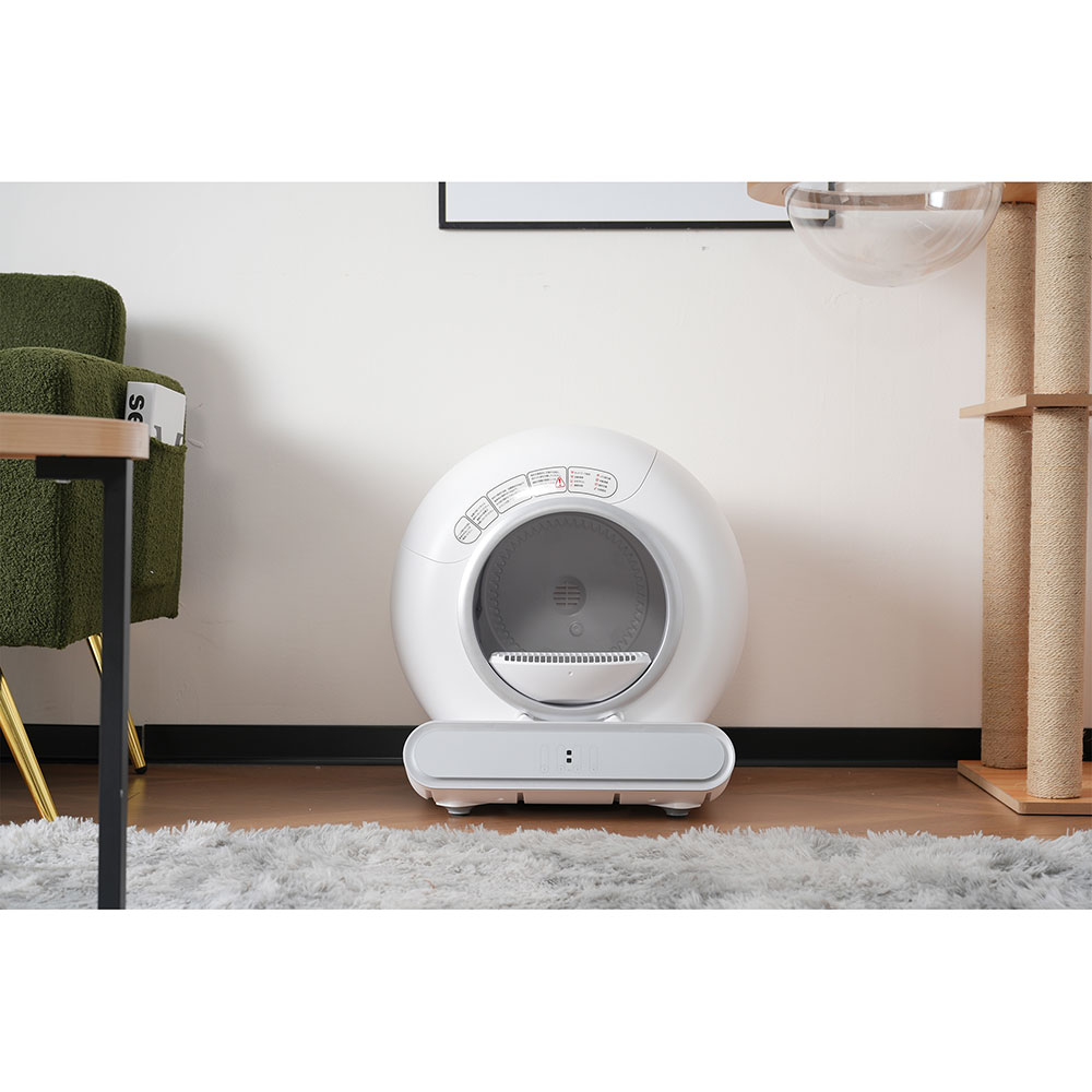 自動ネコトイレ 猫 トイレ 猫用 猫トイレ 自動 清掃 重量センサー 安全 多頭飼い 大容量 留守番 脱臭 猫砂 掃除 飛び散り防止 スマホ アプリ 遠隔操作 ペット 家電 お手入れ簡単 静音 おしゃ