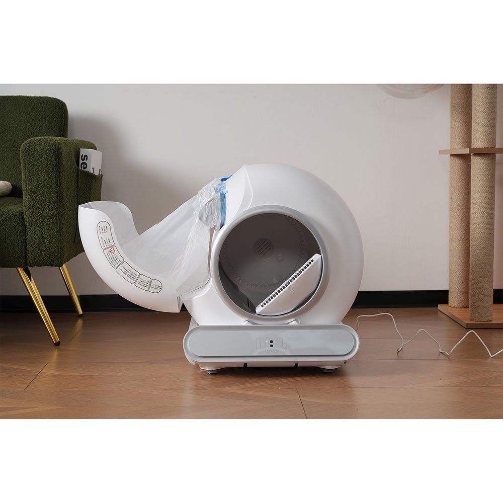 自動ネコトイレ 猫 トイレ 猫用 猫トイレ 自動 清掃 重量センサー 安全 多頭飼い 大容量 留守番 脱臭 猫砂 掃除 飛び散り防止 スマホ アプリ 遠隔操作 ペット 家電 お手入れ簡単 静音 おしゃ