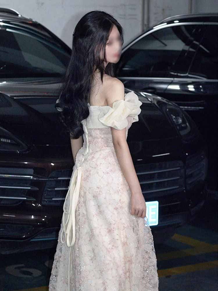 ドレス2025ハイエンドバースデープリンセススタイルホストアート試験大人のドレス