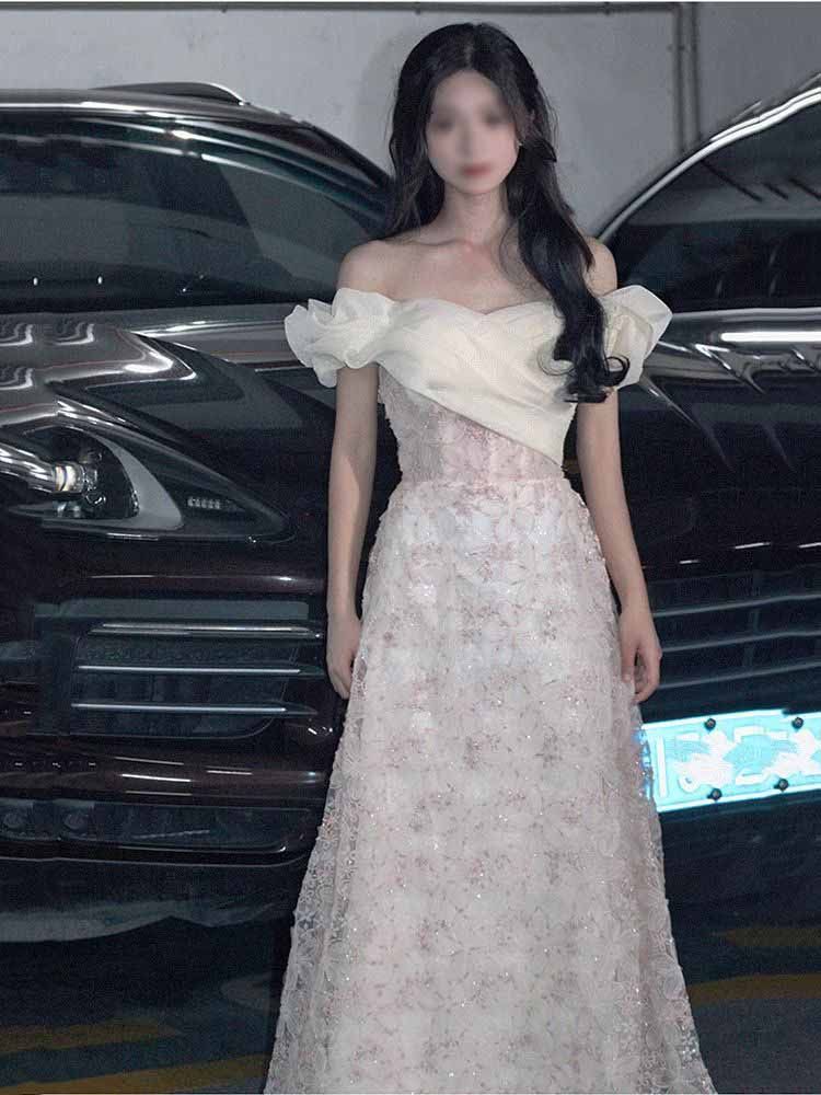 ドレス2025ハイエンドバースデープリンセススタイルホストアート試験大人のドレス