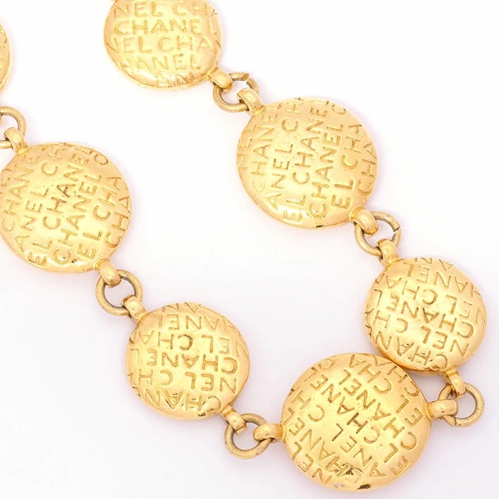 シャネル ココマドモアゼル ロゴ ラウンド コイン 【ネックレス】