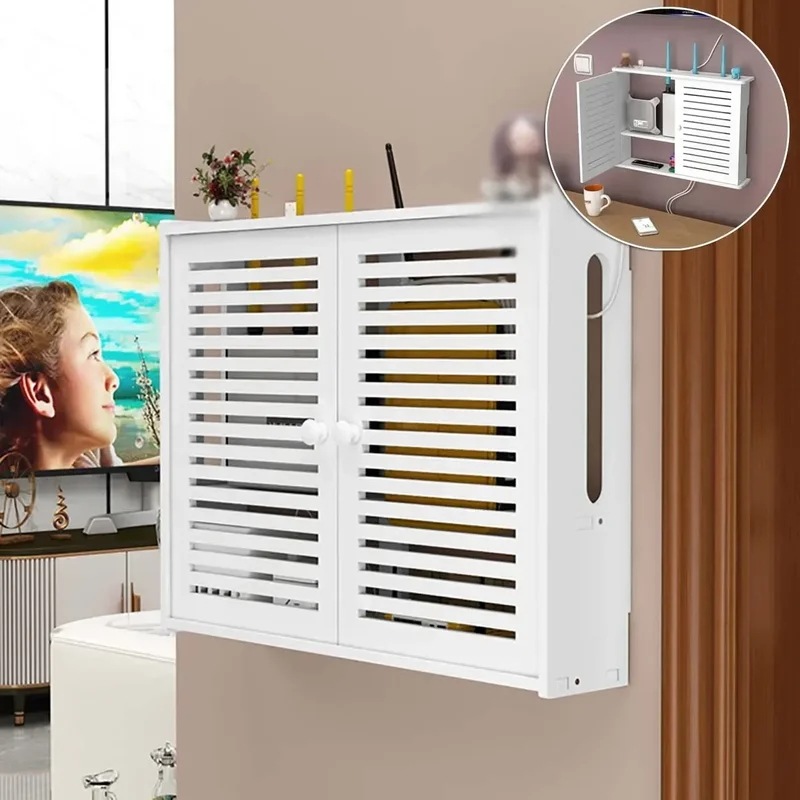 壁に取り付けられた収納棚,Wi-Fi付きワイヤレスルーター棚,ダブルレイヤー,リビングルーム用 24-39cm Deer Wifi 壁に取り付けられた収納棚,Wi-Fi付きワイヤレスルーター棚,ダブルレイヤー,リビングルーム用 24-39cm Deer Wifi