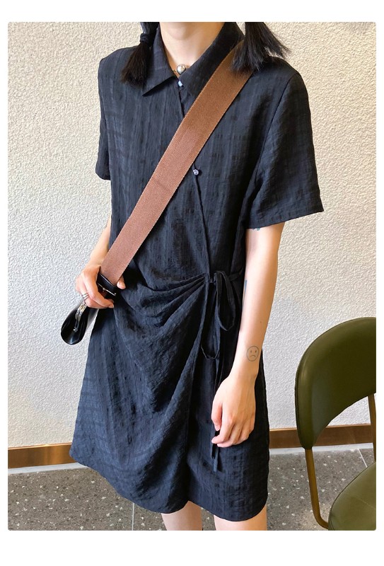 オモントエッグタルトホームレトロチェック柄ナショナルスタイル改良チャイナドレスレディース夏新作デザインシャツスカート オモントエッグタルトホームレトロチェック柄ナショナルスタイル改良チャイナドレスレディース夏新作デザインシャツスカート