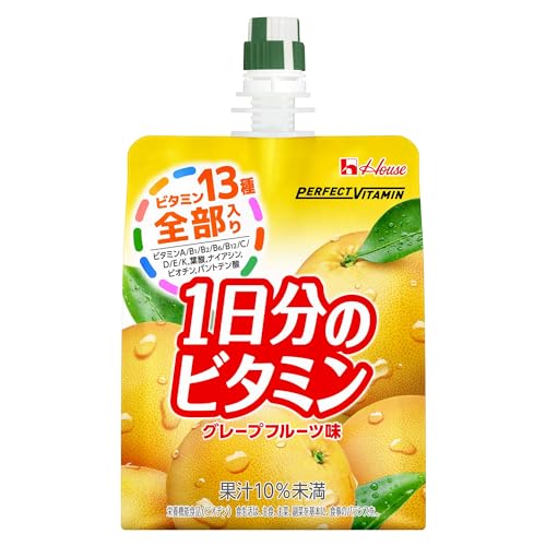 【Amazon.co.jp 限定】ハウスウェルネスフーズ PERFECT VITAMIN 1日分のビタミンゼリー グレープフルーツ味 With 180g24袋 【Amazon.co.jp 限定】ハウスウェルネスフーズ PERFECT VITAMIN 1日分のビタミンゼリー グレープフルーツ味 With 180g24袋