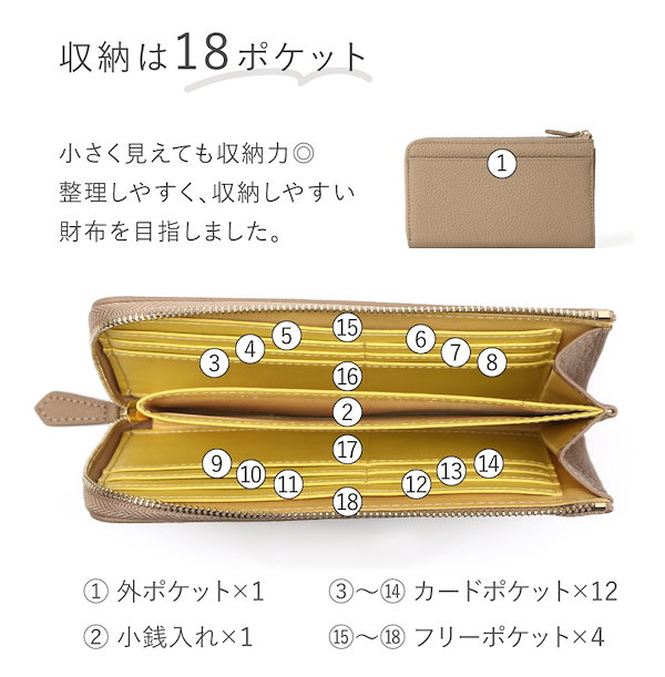 Qoo10] LASIEM 長財布 レディース 新色入荷 本革 小さ