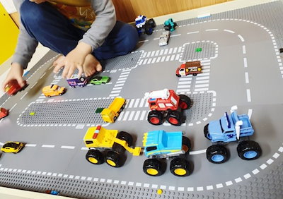 定番限定品 ベビーバス : ミニバス+変身救助バス+モンスター車両5 : おもちゃ・知育 新品国産