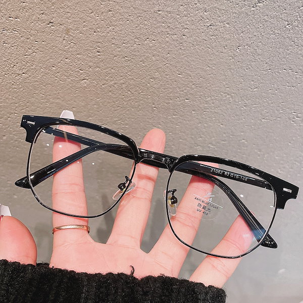 Qoo10] EYEAH 流行りのメガネフレーム ハーフリム TR