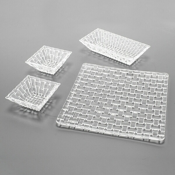 ボサノバ サービングセット 4個入 プレート / レクタングラーボウル / ディップボウル ペア ボサノバ サービングセット 4個入 プレート / レクタングラーボウル / ディップボウル ペア