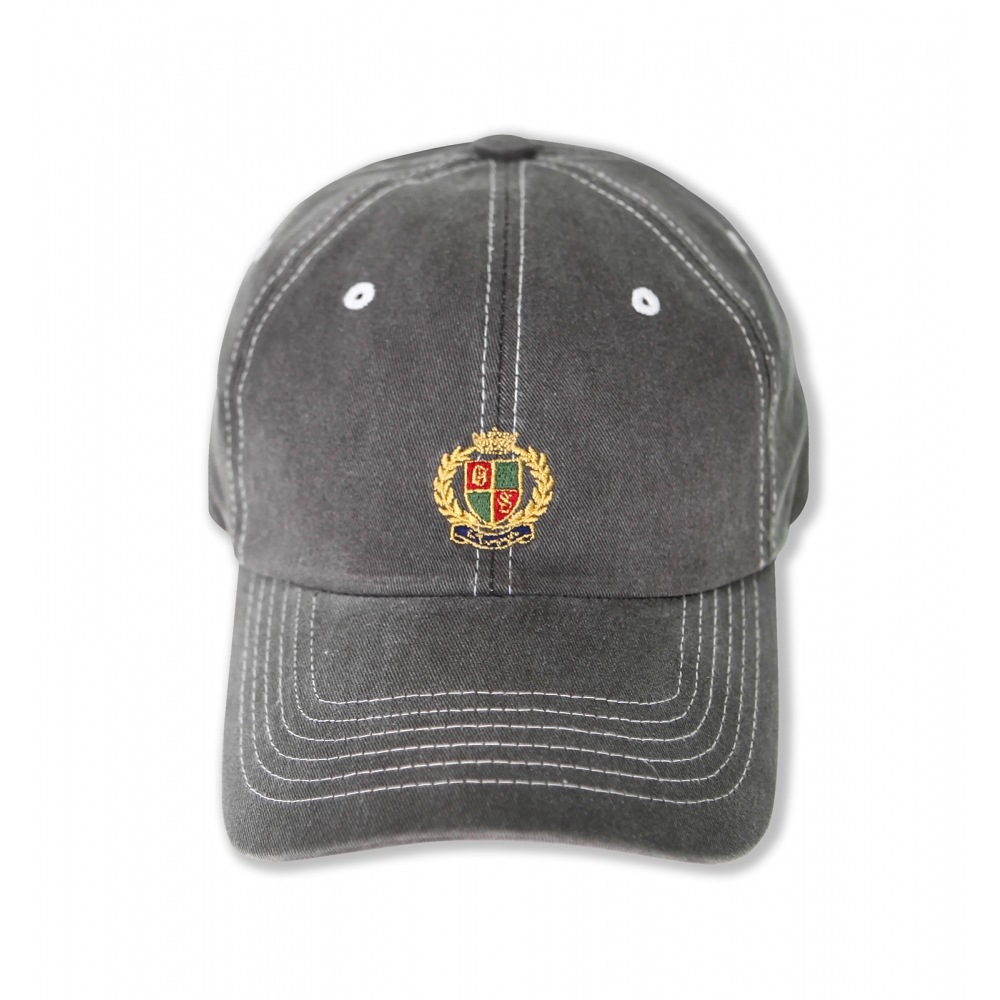 優れたOSロゴ顔料ボールキャップ_チャコール