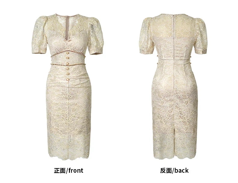 【JY.上品】 夏 レースワンピース Vネック ドレス パーティー キャバ 着痩せ 大人 お呼ばれ 同窓会 披露宴 卒業式 結婚式 ウェディング 二次会 成人式