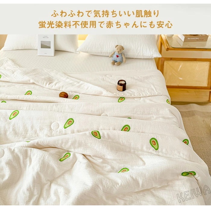 ダブルガーゼ 肌掛け布団 子供用 夏布団 夏ふとん 二重ガーゼ 綿100％ 無添加 やわらか 掛け布団 掛け布団 肌布団 ガーゼケット 肌に優しい 敏感肌 通気 吸水 コットン 可愛い 掛ふとん 掛布