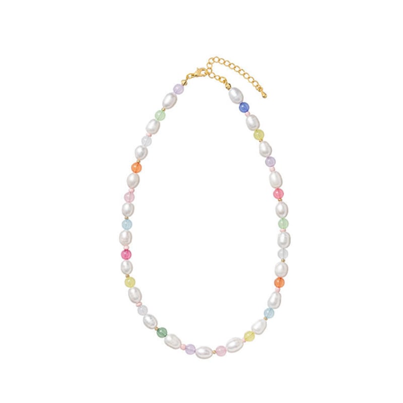 [(G)I-DLEミンニfromis_9 イチェヨン着用] [韓国人気女性アイドル着用] PEARL AND BEADS NECKLACE AN421009 韓国の女性アイドルアクセサリー