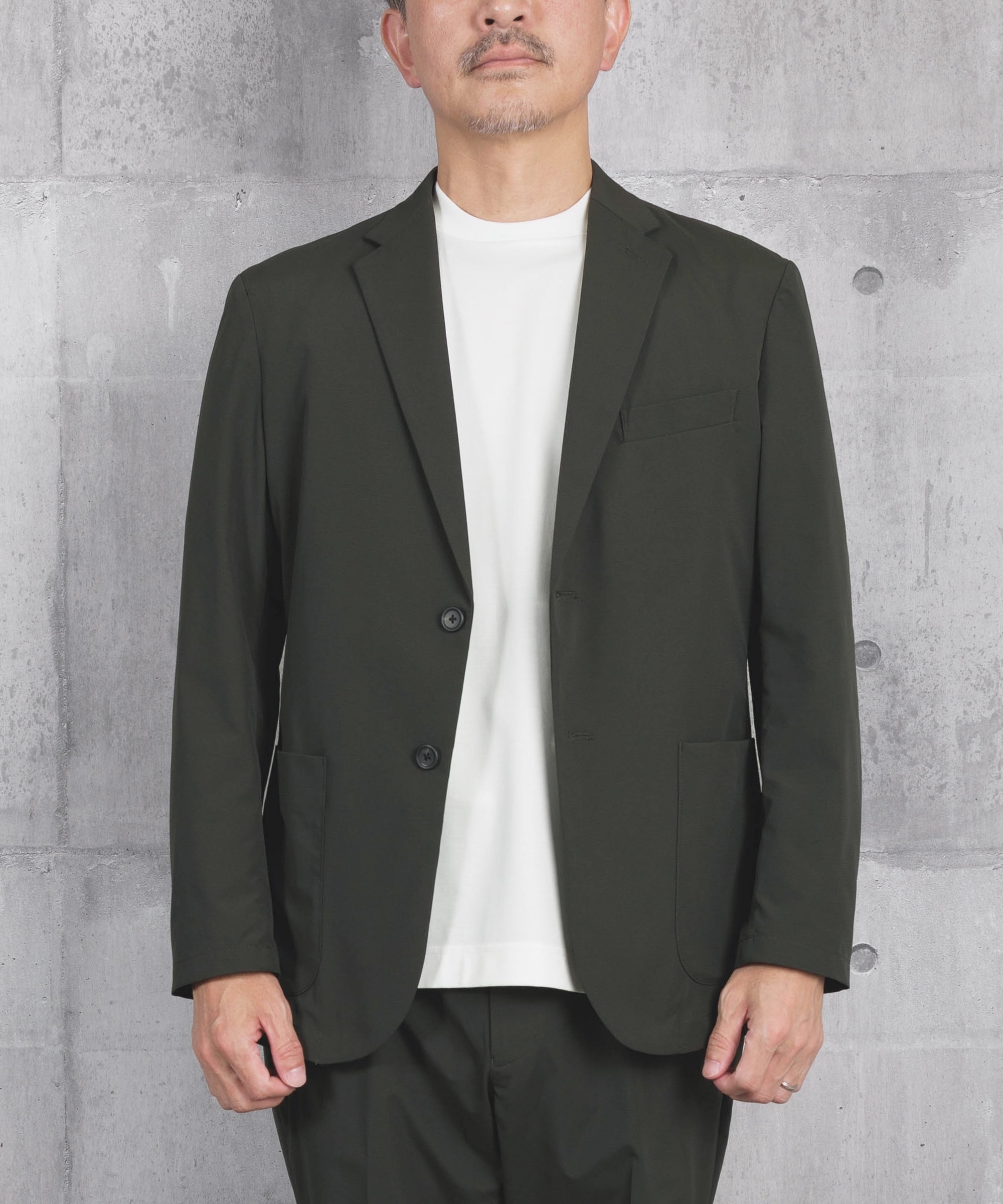 スーツ セットアップ メンズ ストレッチ 撥水 上下セット カジュアルスーツ ビジネス 通勤 M L XL LL オフィスカジュアル 婚活 デート クルージング