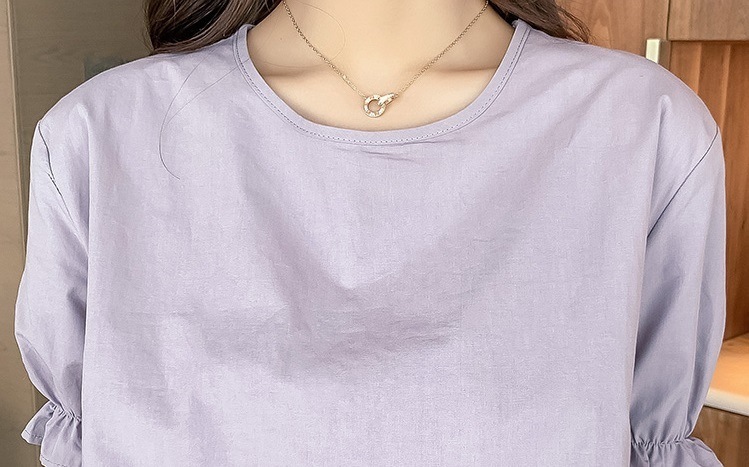 ドレス フェアリードレス ロング丈 半袖 パフスリーブ フレンチスリーブ ラウンドネック Aライン かわいい 大人可愛い きれいめ シンプル 大人 上品 おしゃれ 大人女子 キュート ガーリー