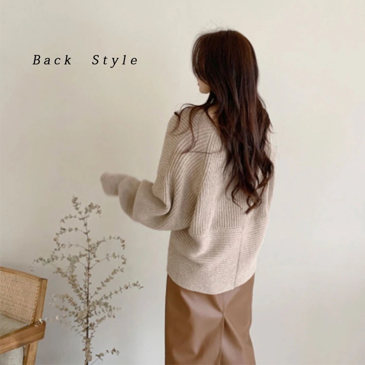 フロントクロスリブニット トップス ニットセーター Vネック プルオーバー 重ね着 レイヤード 着回し アイボリー カフェオレ ダークグレー ブラック レディース 防寒 寒さ対策 キレイめ オシャレ pattayablatt.com