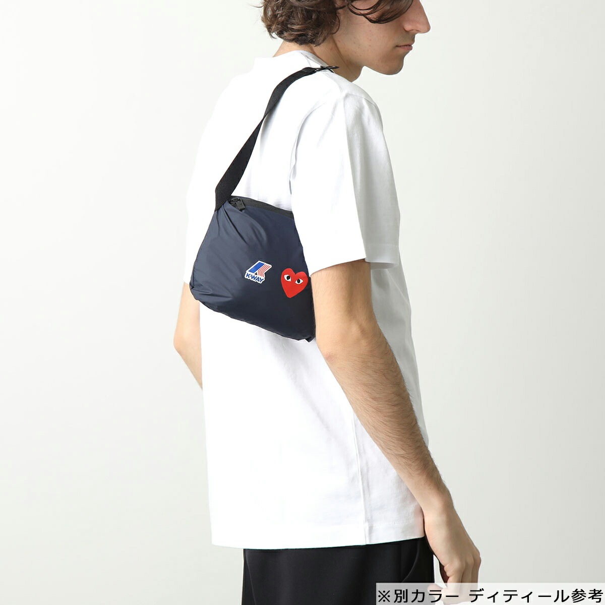 PLAY COMME des GARCONS × K-WAY プレイ コムデギャルソン ケーウェイ プルオーバー J502 レディース ナイロン アノラック ハーフジップ パーカー