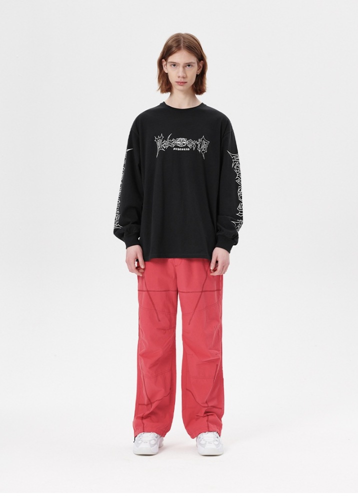 【mahagrid】24SS★ GOTHIC ECLIPSE LOGO LS TEE mahagrid】24SS☆ GOTHIC ECLIPSE LOGO LS TEE (mahagrid/T