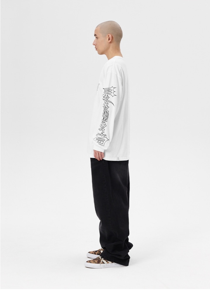 【mahagrid】24SS★ GOTHIC ECLIPSE LOGO LS TEE mahagrid] GOTHIC ECLIPSE LOGO LS TEE Tシャツ・カットソー