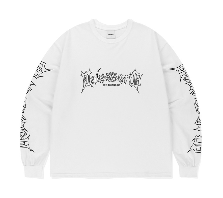【mahagrid】24SS★ GOTHIC ECLIPSE LOGO LS TEE mahagrid】24SS☆ GOTHIC ECLIPSE LOGO LS TEE (mahagrid/T