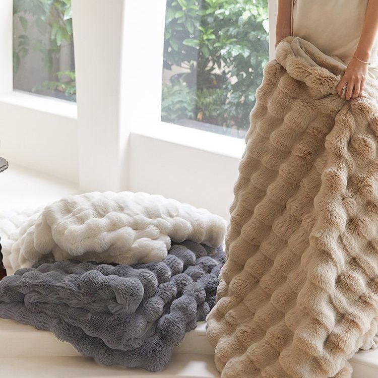 1/1.5/1.8/2m ラビットファーショートパイルカジュアルスローブランケットソファブランケットソフトブランケット暖かいフリースブランケットベッドンケット出窓ブランケット 1/1.5/1.8/2m ラビットファーショートパイルカジュアルスローブランケットソファブランケットソフトブランケット暖かいフリースブランケットベッドンケット出窓ブランケット