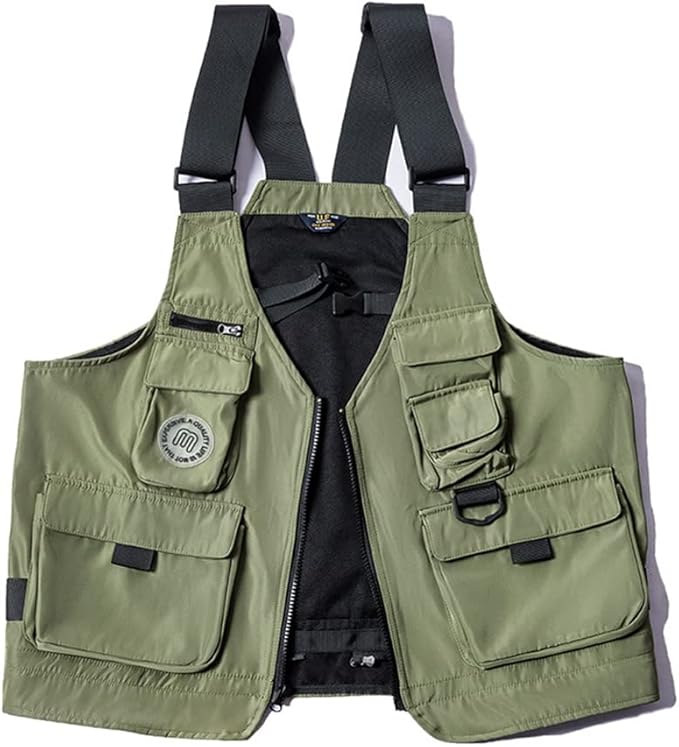 機能風 ベスト レトロ マルチポケットノースリーブ ジャケット 重ね着 前開き キャミソール 兼用ショルダーバッグ 男女兼用 ストリート系ファッション アウトドアベスト チョッキ 機能風 ベスト レトロ マルチポケットノースリーブ ジャケット 重ね着 前開き キャミソール 兼用ショルダーバッグ 男女兼用 ストリート系ファッション アウトドアベスト チョッキ