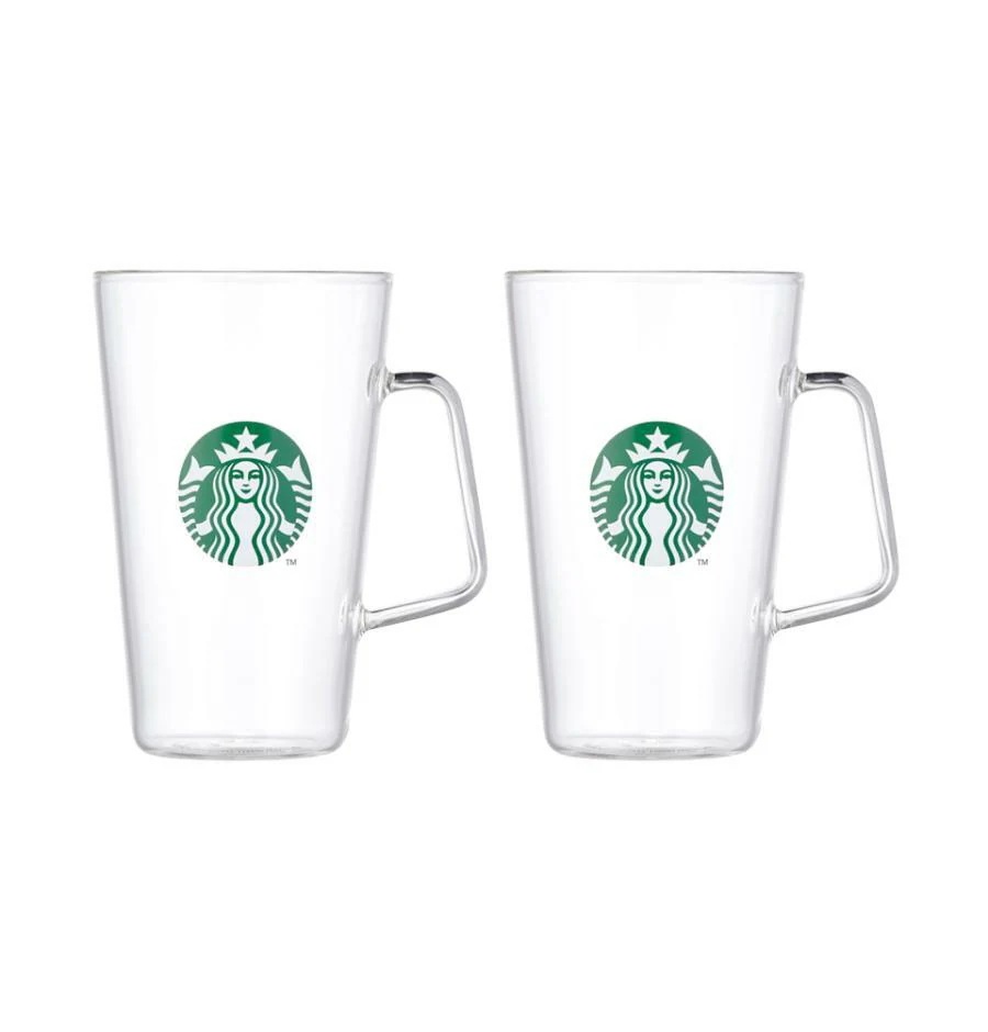 サイレン ハンドル グラス 500ml 2P + 丹青ブロック セット 韓国スターバ グッズ