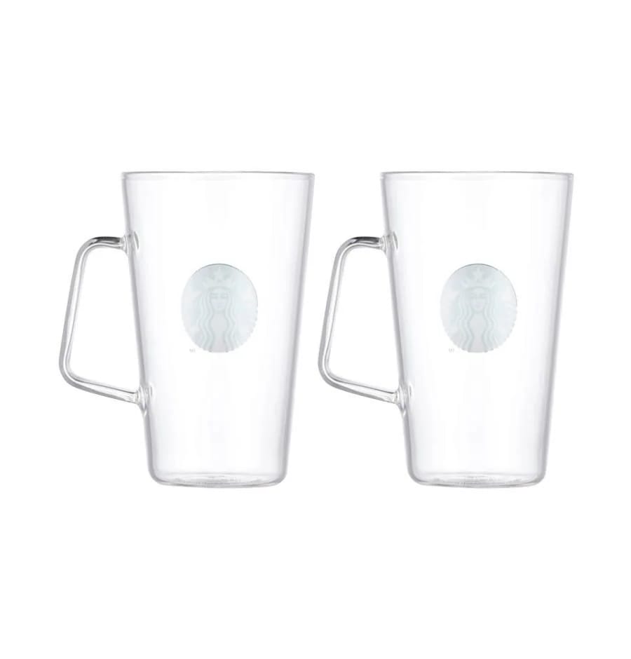 サイレン ハンドル グラス 500ml 2P + 丹青ブロック セット 韓国スターバ グッズ