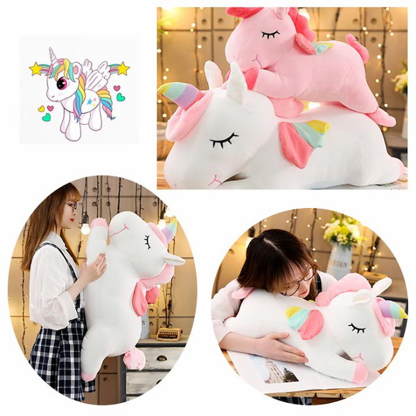 Qoo10] ぬいぐるみ ユニコーン 抱き枕 抱きまく