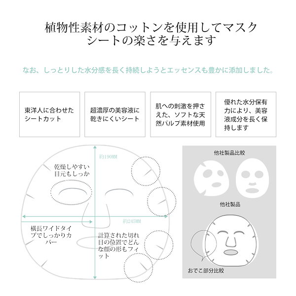 楽天市場】日本製 MITOMO公式 フェイスパック パック300枚福袋