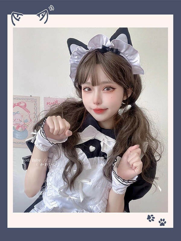 Qoo10] 猫耳 メイド服 可愛い コスプレ衣装 5