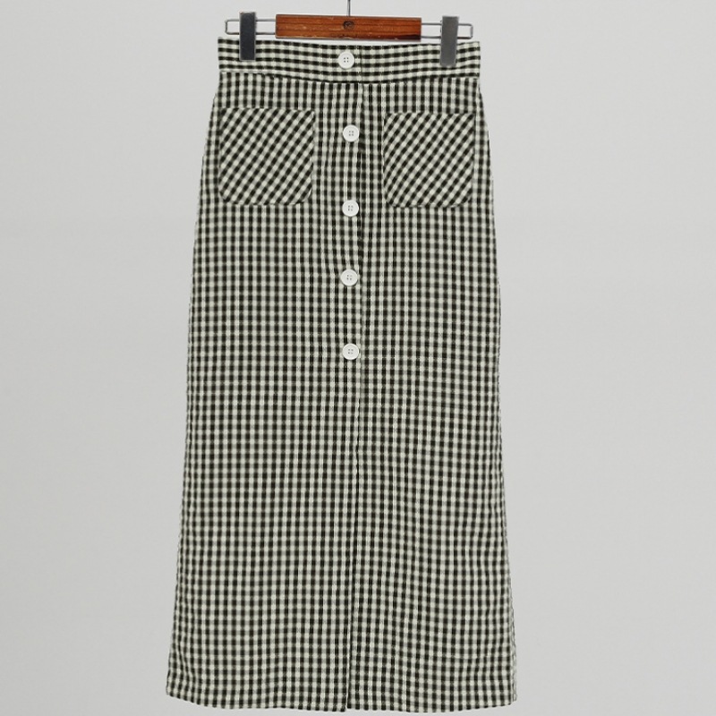 クリック＆ファニー ゼンディッシュシアサッカー チェックスカート