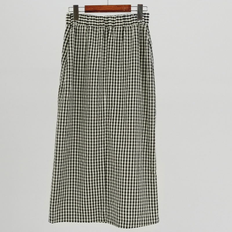 クリック＆ファニー ゼンディッシュシアサッカー チェックスカート