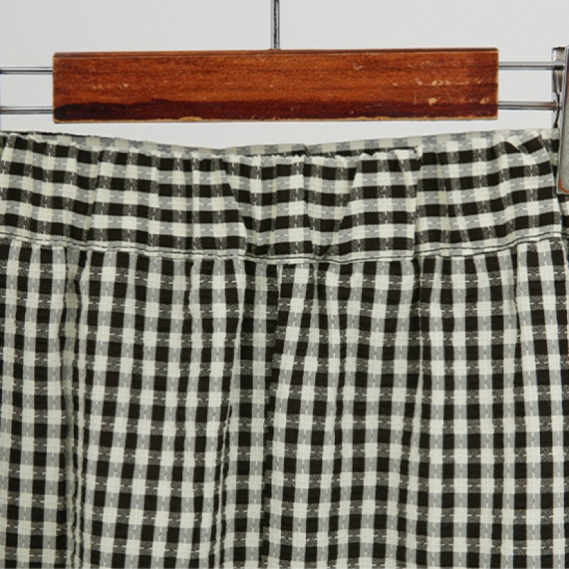 クリック＆ファニー ゼンディッシュシアサッカー チェックスカート