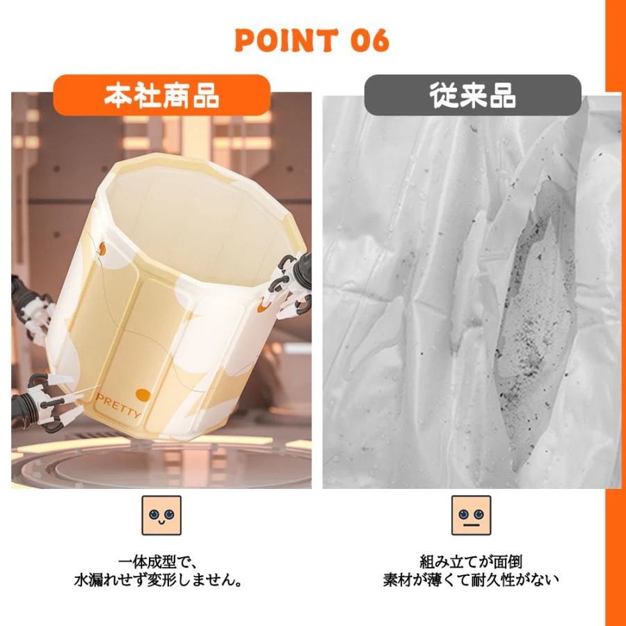 25に新規上場折りたたみ浴槽 バスタブ 大人用 簡易浴槽 省スペース 折り畳み可能 お風呂桶 組立不要 保温 設置簡単 PB-01